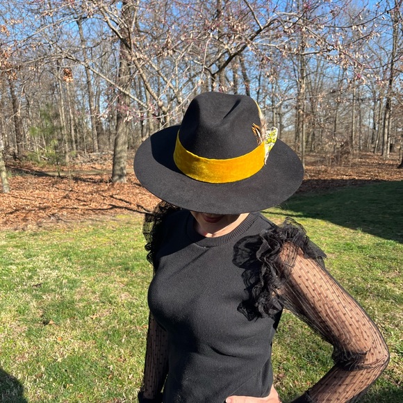 Vintage Custom Handcrafted 5X Beaver Hat Black Size 7-1/4 - Picture 14 of 16